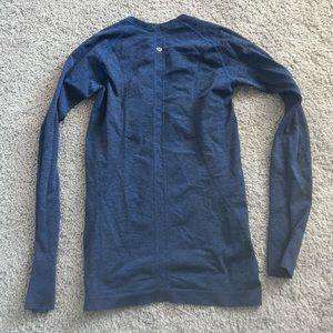 Navy Lululemon Swiftly Tech Longsleeve